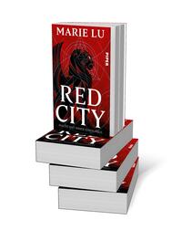 Bücherstapel des Buches „Red City“