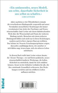 Rückansicht des Buches „Secure. Der Schlüssel zu echter Verbundenheit“