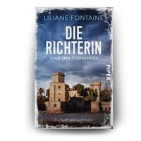 Außenansicht des Buches „Die Richterin und das Todesspiel“