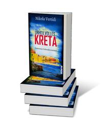 Bücherstapel des Buches „Unheilvolles Kreta“
