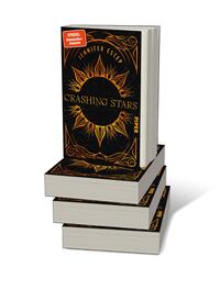 Bücherstapel des Buches „Crashing Stars“
