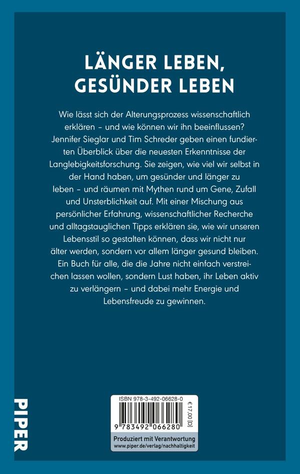 Rückansicht des Buches „Einfach nicht altern?“