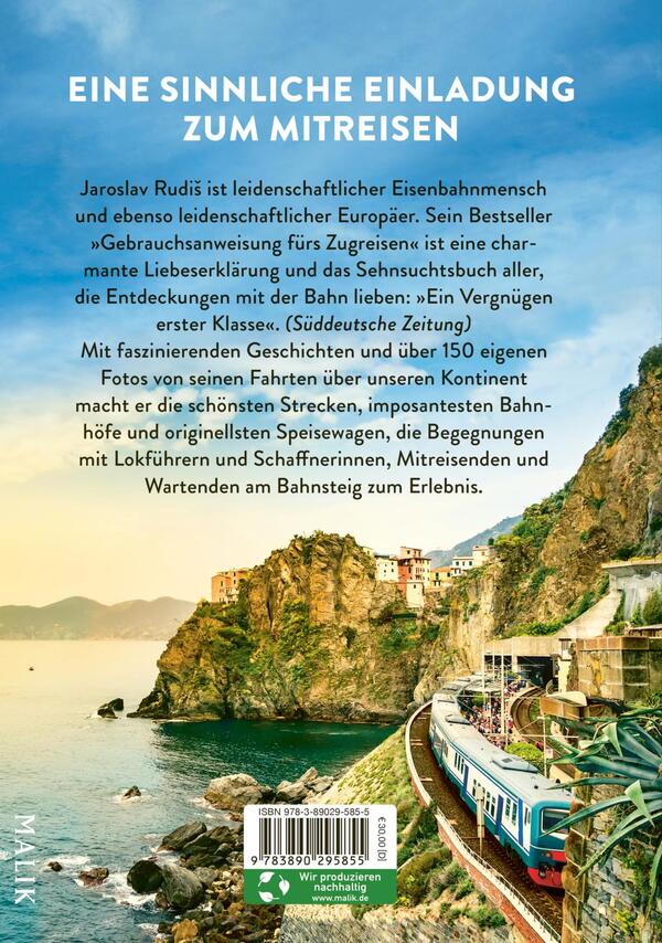 Rückansicht des Buches „Zug um Zug durch Europa“
