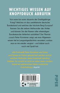 Rückansicht des Buches „Allgemeinwissen für immer merken“