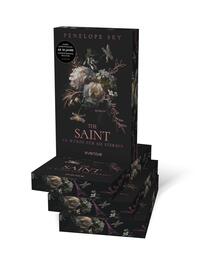 Außenansicht des Buches „The Saint – Er würde für sie sterben“