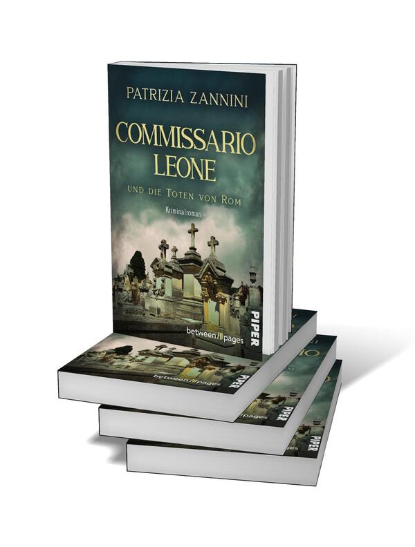 Bücherstapel des Buches „Commissario Leone und die Toten von Rom“