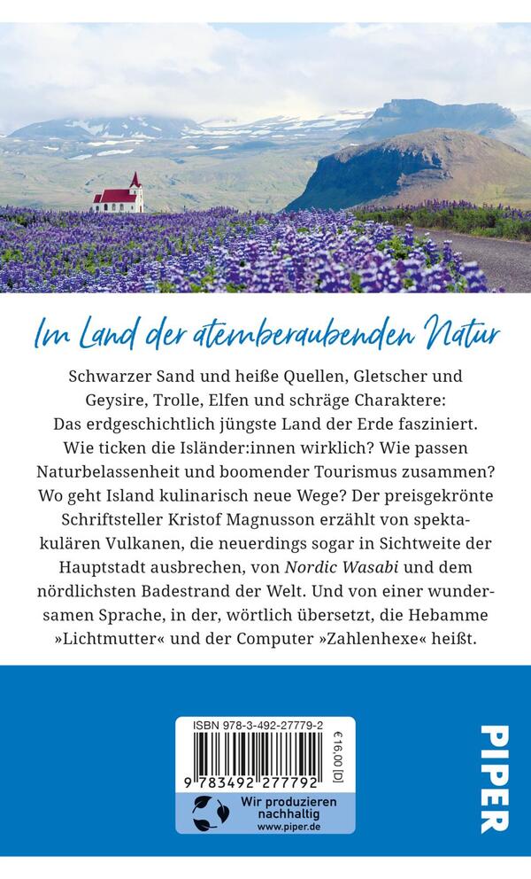 Rückansicht des Buches „Gebrauchsanweisung für Island“ 