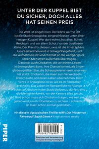 Rückansicht des Buches „Snowglobe“ 