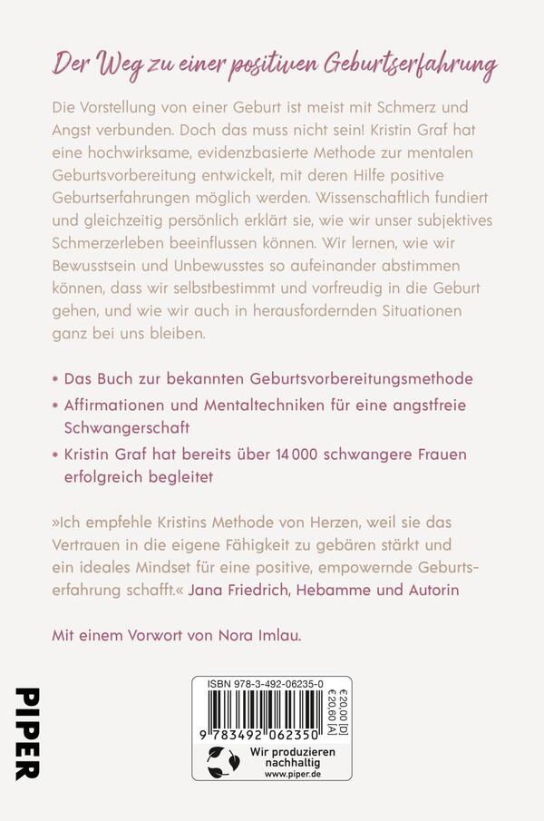 Rückansicht des Buches „Die Friedliche Geburt“