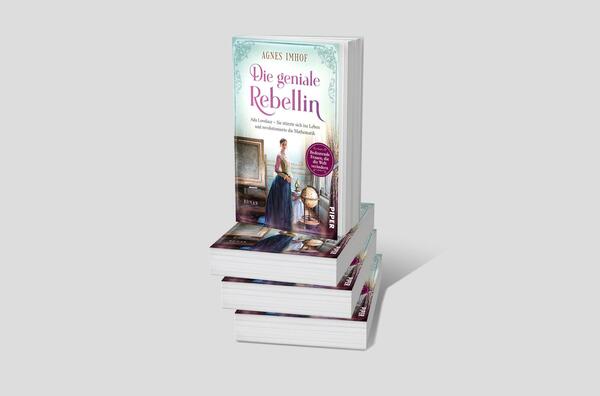 Bücherstapel des Buches „Die geniale Rebellin“