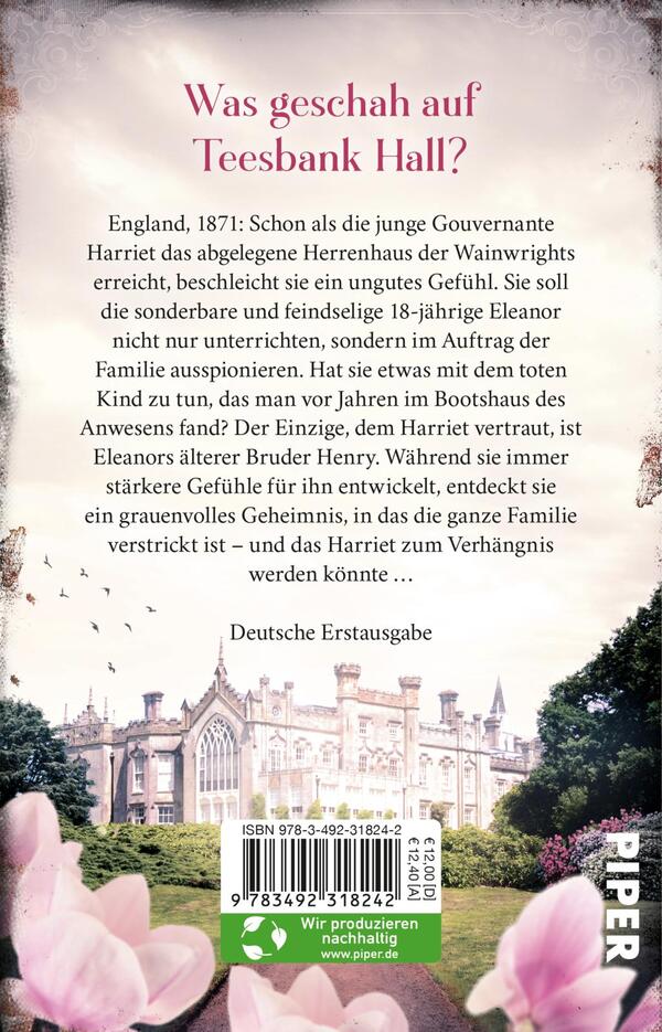 Rückansicht des Buches „Das Geheimnis der Gouvernante“