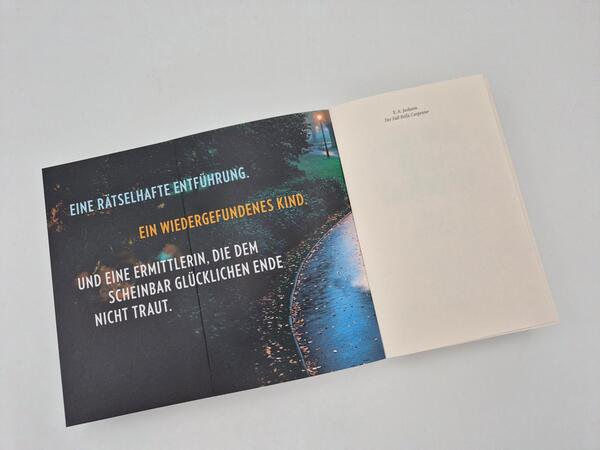 Außenansicht des Buches „Der Fall Bella Carpenter“