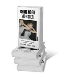 Bücherstapel des Buches „Genie oder Monster“