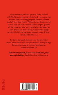 Rückansicht des Buches „Jacky“