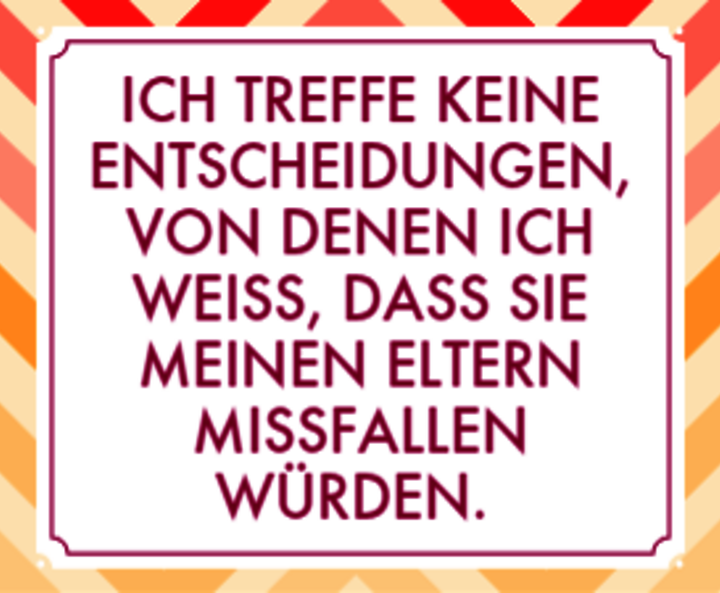 Anzeichen dafür, dass Sie sich noch nicht gesund von Ihren Eltern gelöst haben