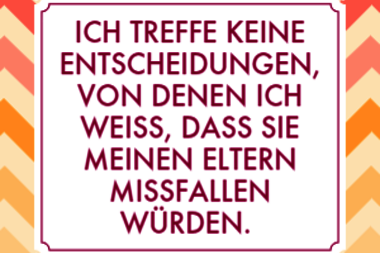 Anzeichen dafür, dass Sie sich noch nicht gesund von Ihren Eltern gelöst haben