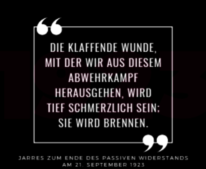 Reuth, 1923 Kampf um die Republik: Zitat zum Jahr 1923