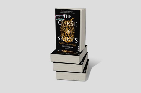 Bücherstapel des Buches „The Curse of Saints“