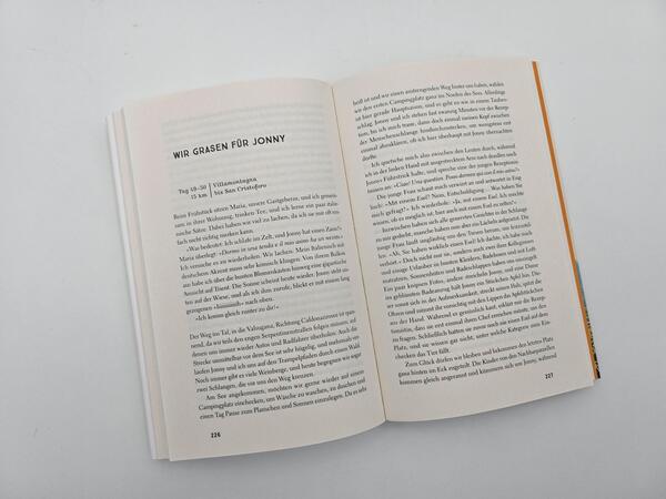 Außenansicht des Buches „Wandern, Glück und lange Ohren“