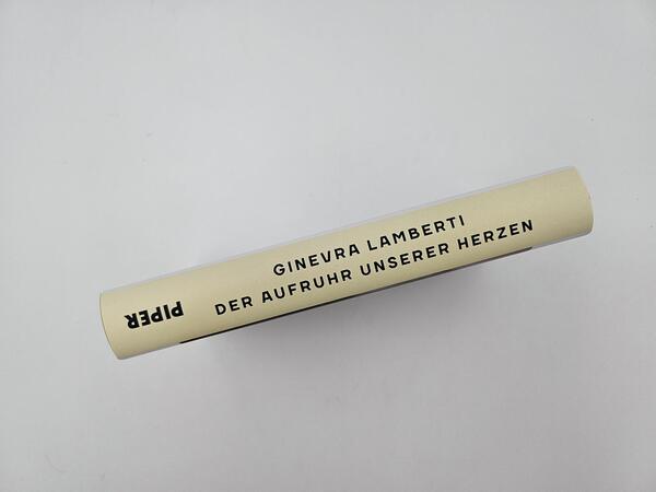 Außenansicht des Buches „Der Aufruhr unserer Herzen“
