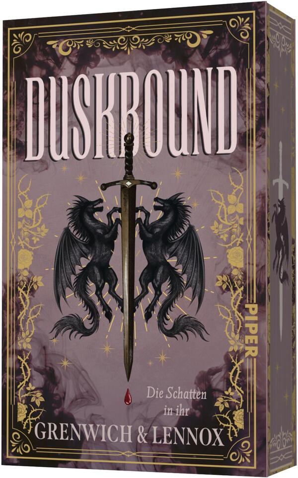 Außenansicht des Buches „Duskbound“