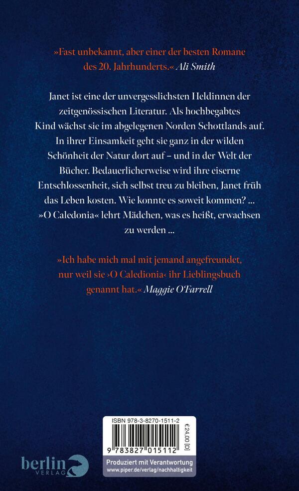 Rückansicht des Buches „O Caledonia“