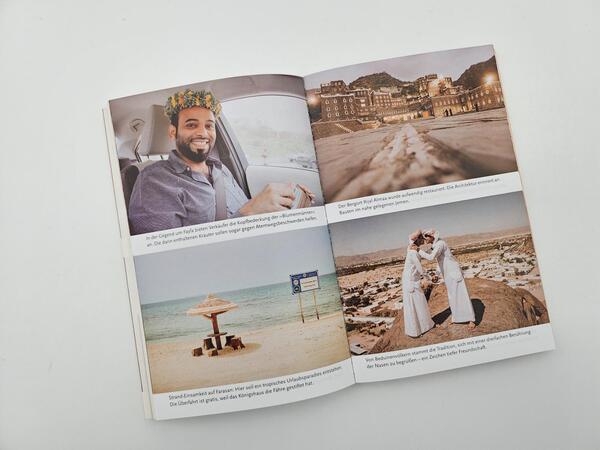 Außenansicht des Buches „Couchsurfing in Saudi-Arabien“