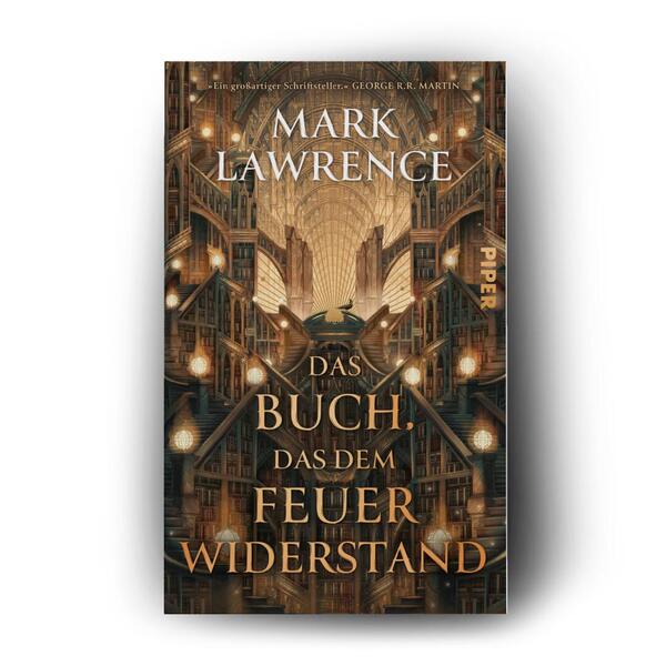 Außenansicht des Buches „Das Buch, das dem Feuer widerstand“