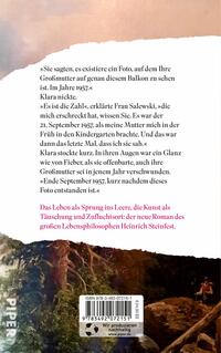 Rückansicht des Buches „Sprung ins Leere“