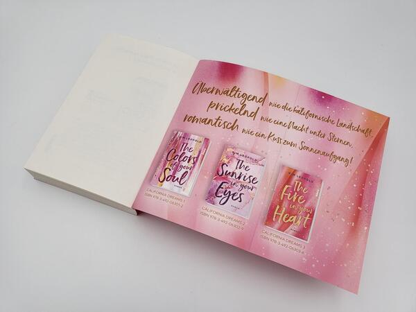 Innenansicht des Buches „The Fire in Your Heart“