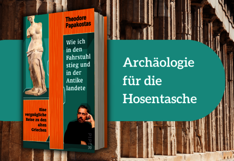 Theodore Papakostas' „Wie ich in den Fahrstuhl stieg und in der Antike landete“