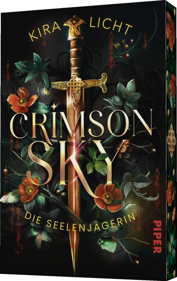 Außenansicht des Buches „Crimson Sky – Die Seelenjägerin“