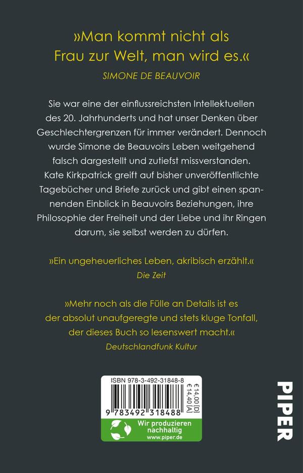 Rückansicht des Buches „Simone de Beauvoir“
