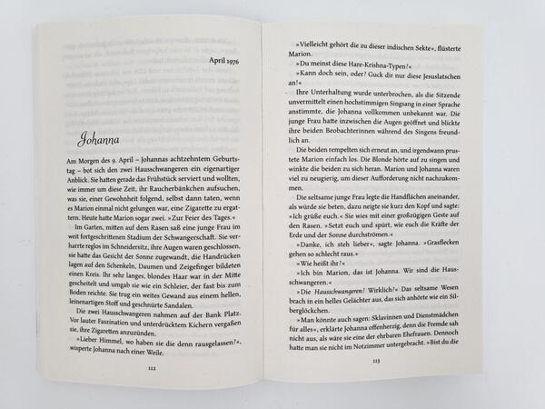 Innenansicht des Buches „Villa Fortuna“