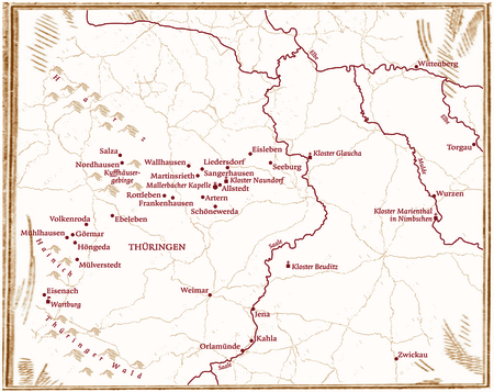 Karte Luther Wittenberg