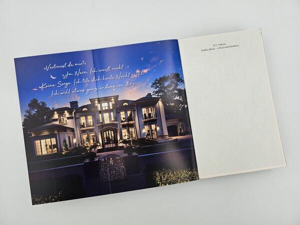 Außenansicht des Buches „Golden Blood – A Deal with Darkness “