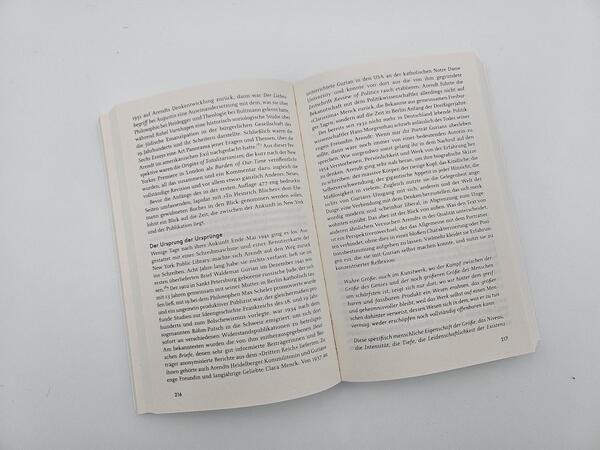 Außenansicht des Buches „Hannah Arendt“
