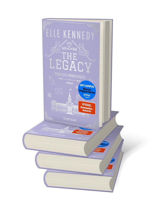 Bücherstapel des Buches „The Legacy – Endlich erwachsen“