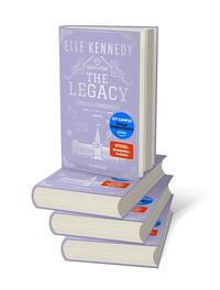 Bücherstapel des Buches „The Legacy – Endlich erwachsen“