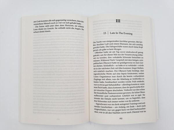 Innenansicht des Buches „Schwester“