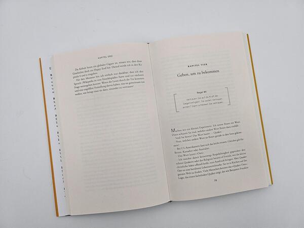 Außenansicht des Buches „TRUST“