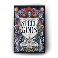 Außenansicht des Buches „Steel Gods“