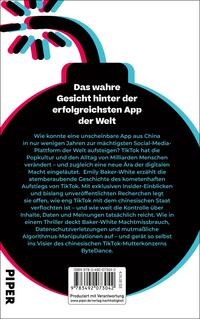 Rückansicht des Buches „TikTok Time Bomb“