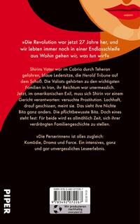 Rückansicht des Buches „Die Perserinnen“ 