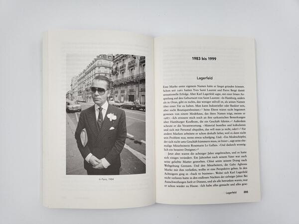 Innenansicht des Buches „Karl Lagerfeld“