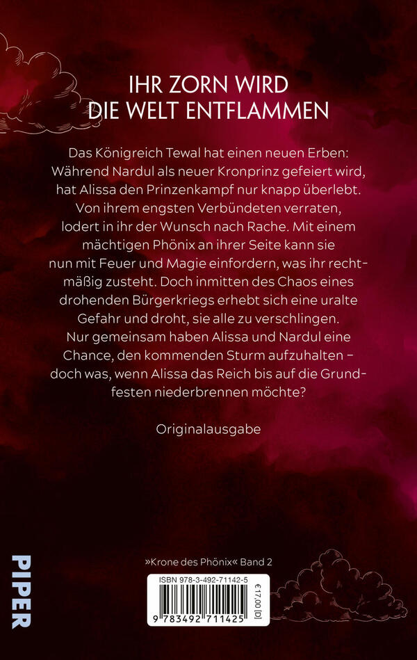 Rückansicht des Buches „Sturmthron“