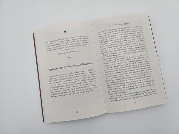 Außenansicht des Buches „Von der Schönheit der deutschen Sprache“