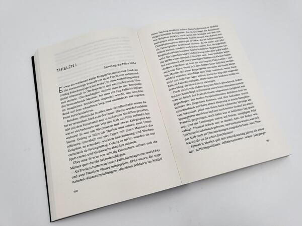 Innenansicht des Buches „Turmschatten“