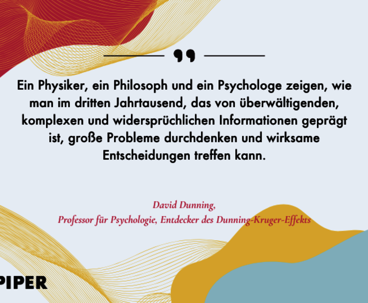 Begeisterte Stimme von David Dunning zu „Smart Thinking für das dritte Jahrtausend“