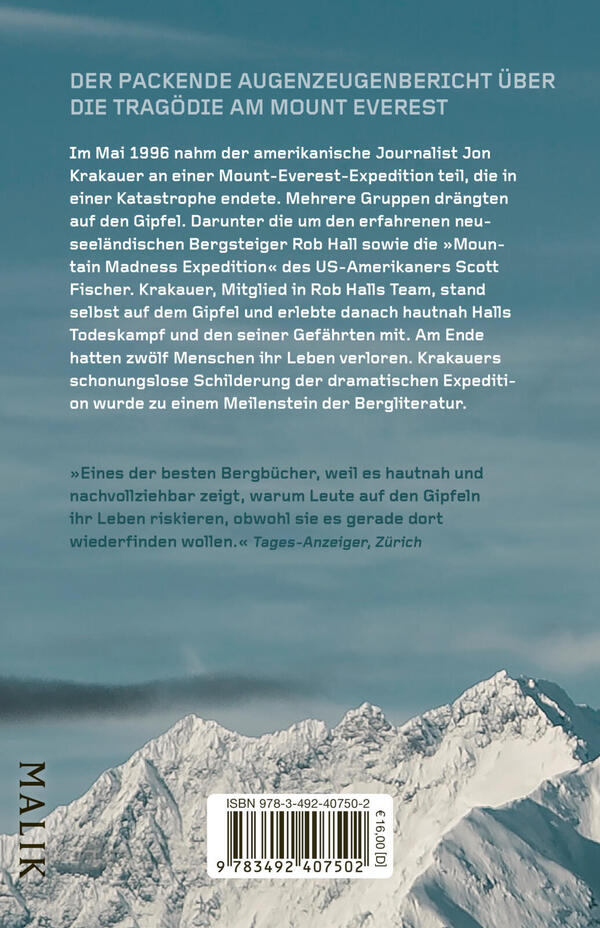 Rückansicht des Buches „In eisige Höhen“